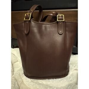 Rich Chocolate brown Coach Vintage Legacy large shopper